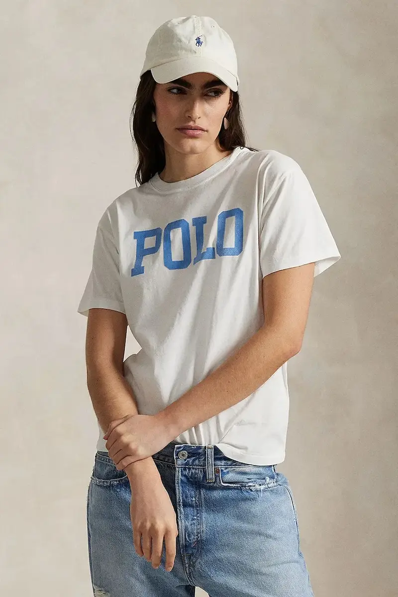 Polo Ralph Lauren T-shirt Donna Bianco 2217829