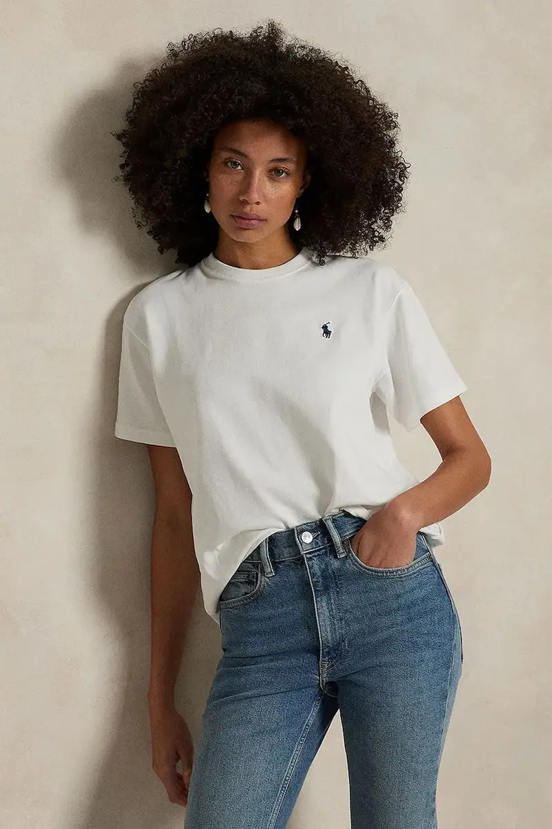 Polo Ralph Lauren T-shirt Donna Bianco 2245294