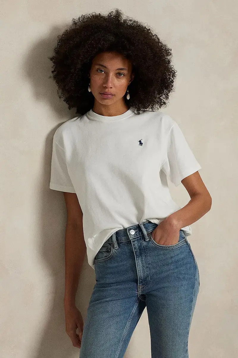 Polo Ralph Lauren T-shirt Donna Bianco 3243170