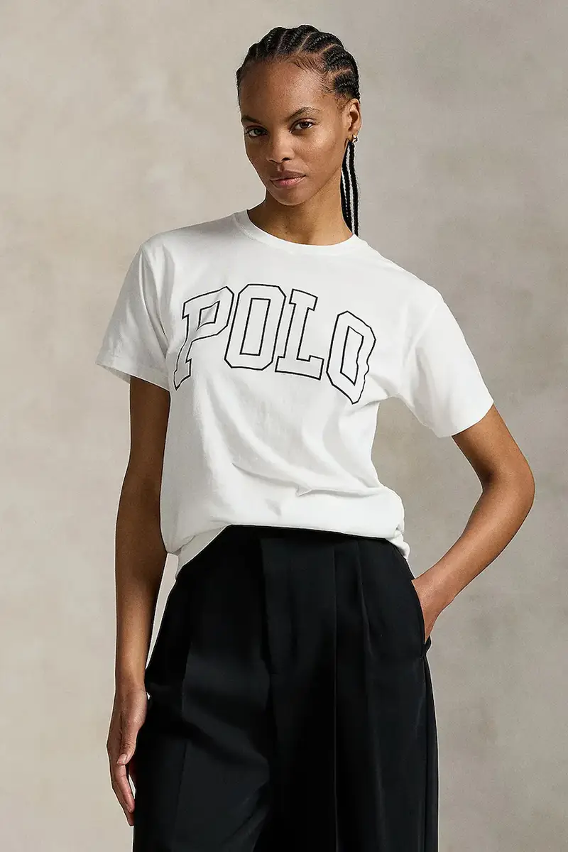 Polo Ralph Lauren T-shirt Donna Bianco 3577421