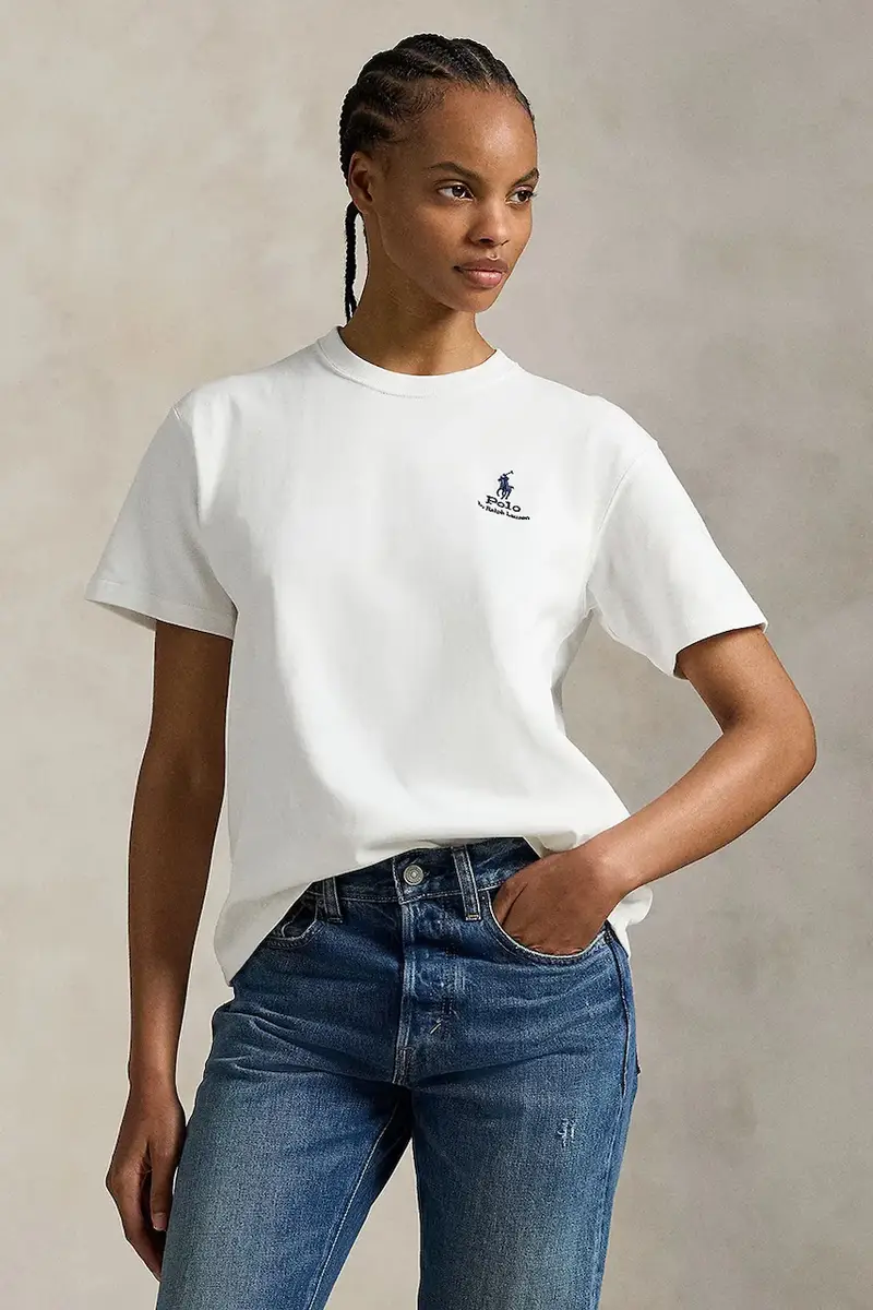 Polo Ralph Lauren T-shirt Donna Bianco 3577398