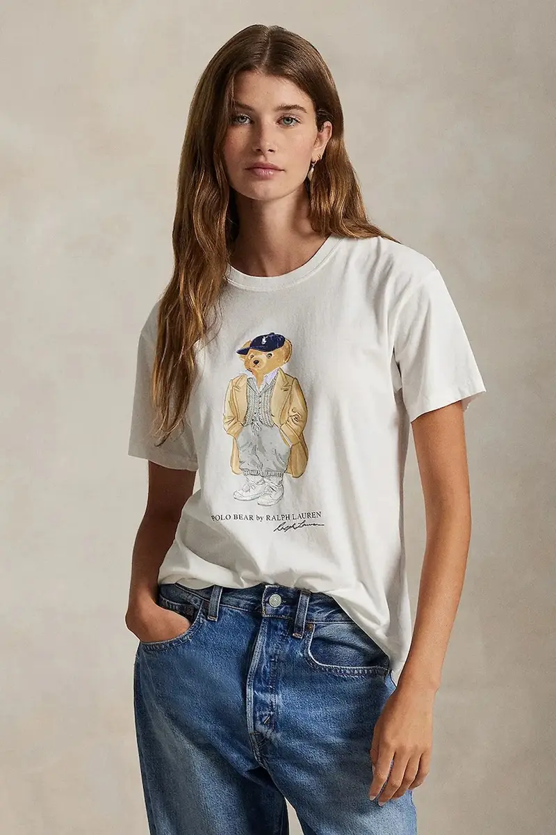 Polo Ralph Lauren T-shirt Donna Bianco 2245212