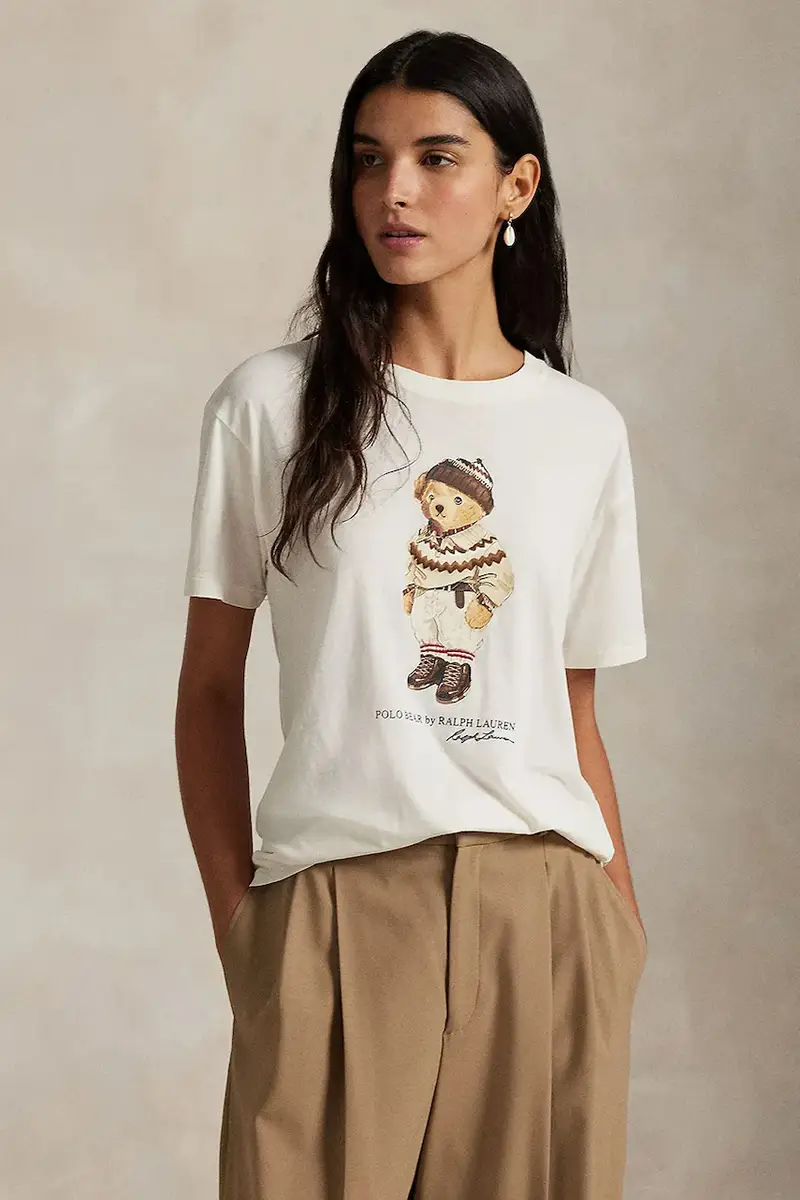 Polo Ralph Lauren T-shirt Donna Bianco 3766254