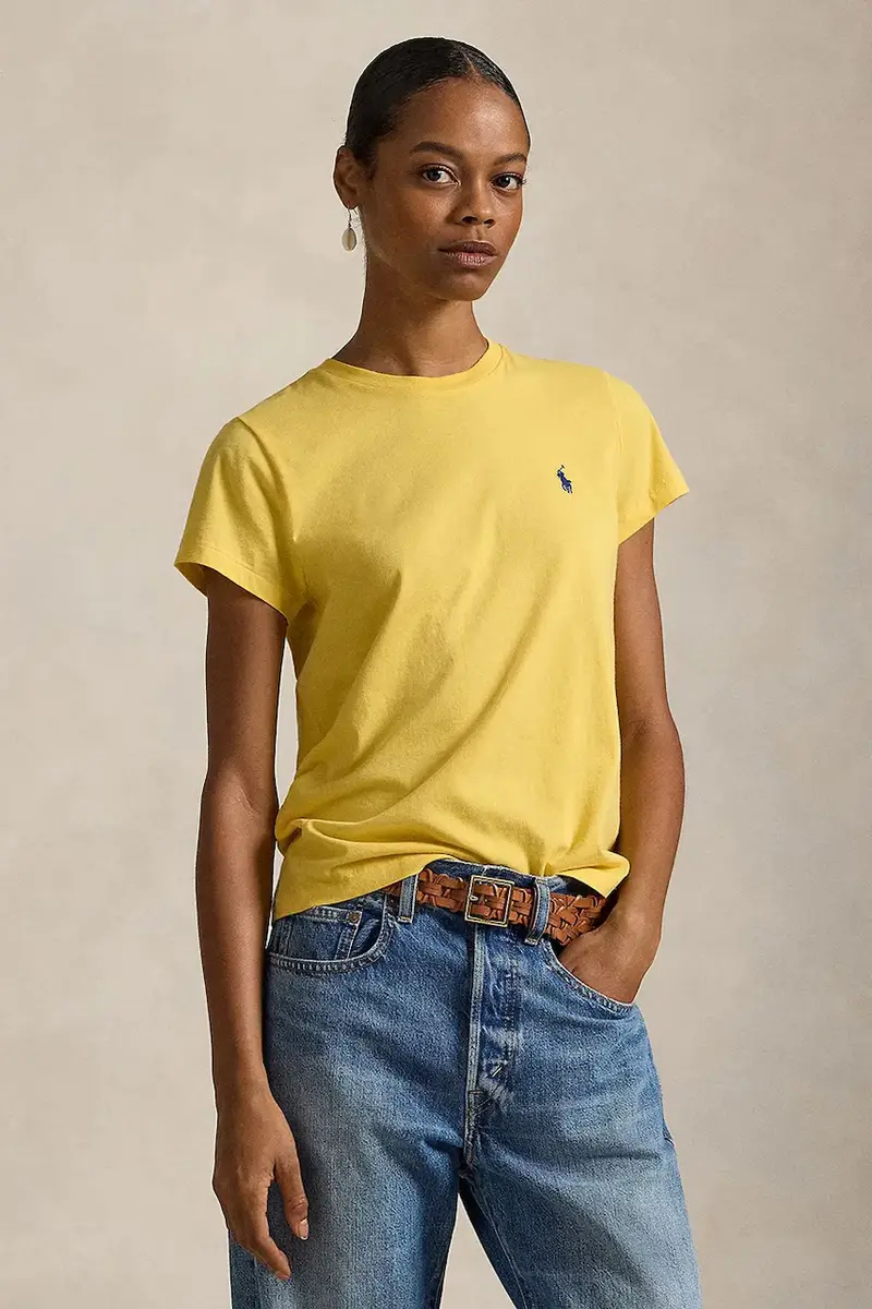 Polo Ralph Lauren T-shirt Donna Giallo 3944093