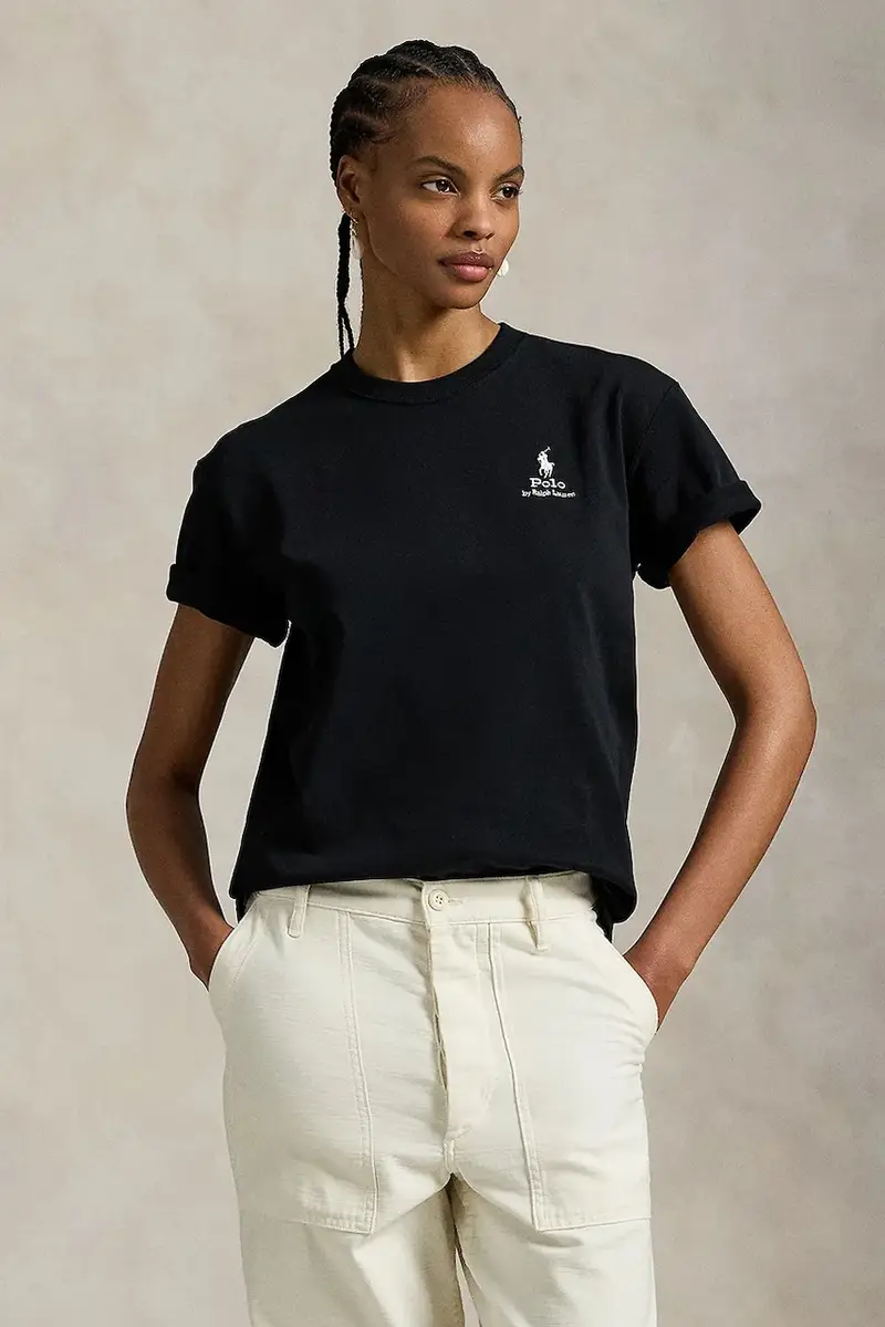 Polo Ralph Lauren T-shirt Donna Nero 2258787