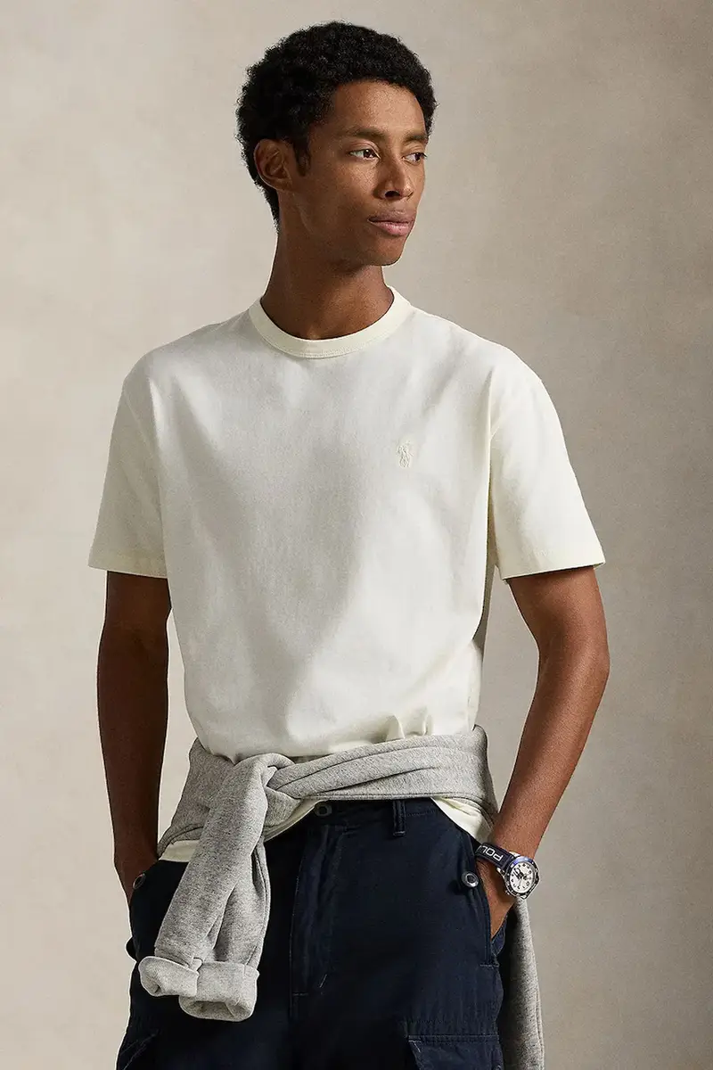 Polo Ralph Lauren T-shirt Uomo Beige 3574473