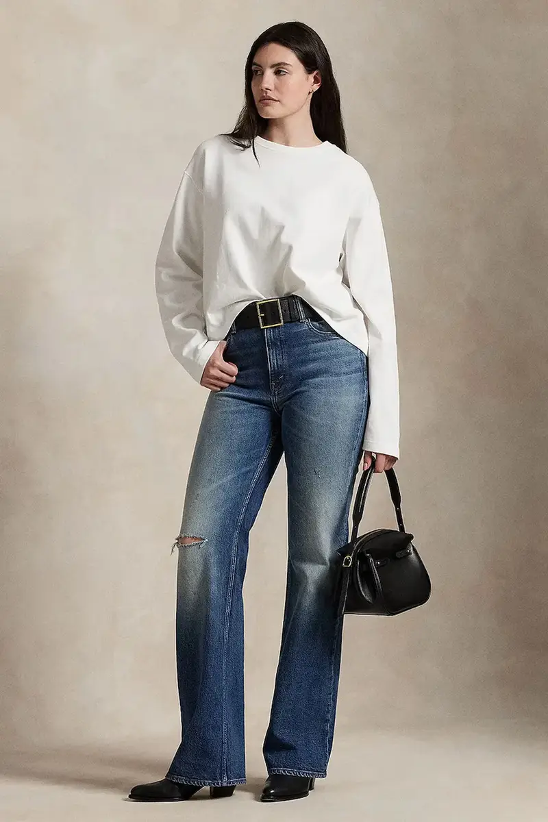 top a maniche lunghe in cotone colore bianco 211967107 miniatura 3