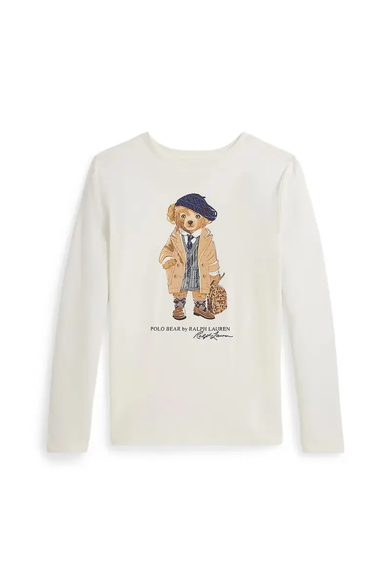 top a maniche lunghe in cotone colore bianco 313979034001