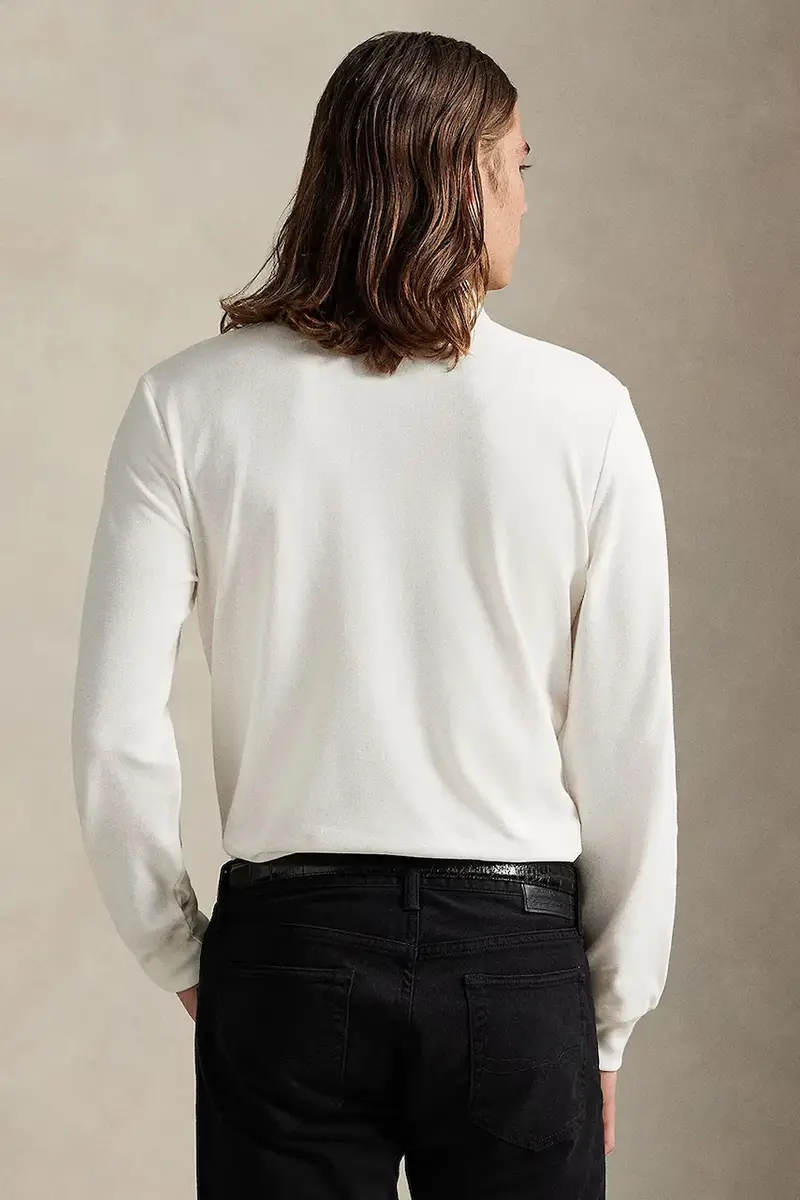 top a maniche lunghe in cotone colore bianco con applicazione 710981793 miniatura 2