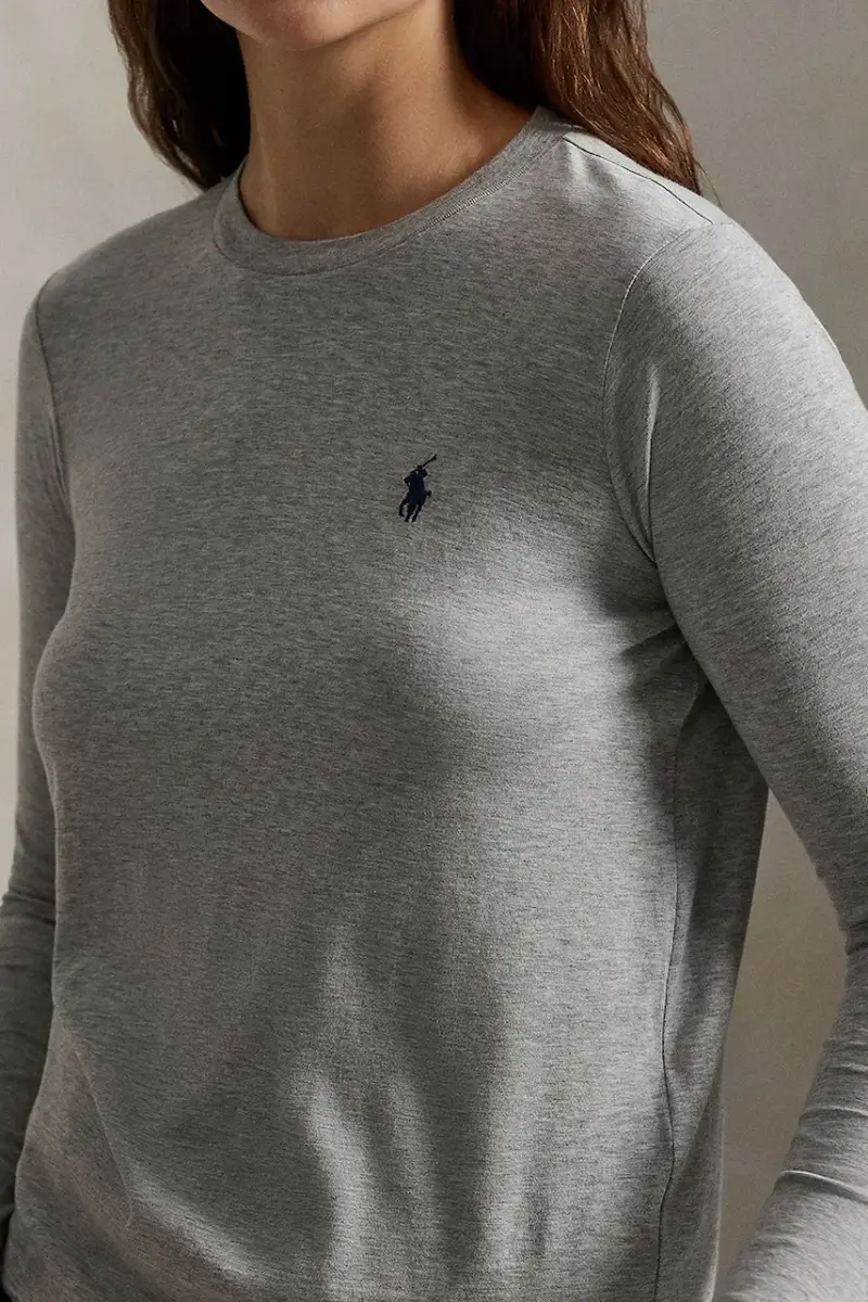 top a maniche lunghe in cotone colore grigio 211898699 miniatura 4