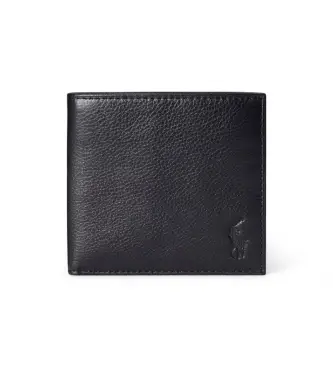 unisex 405913723001 Portafoglio in pelle nera granata (OSFA), Nero, Casual, Classico