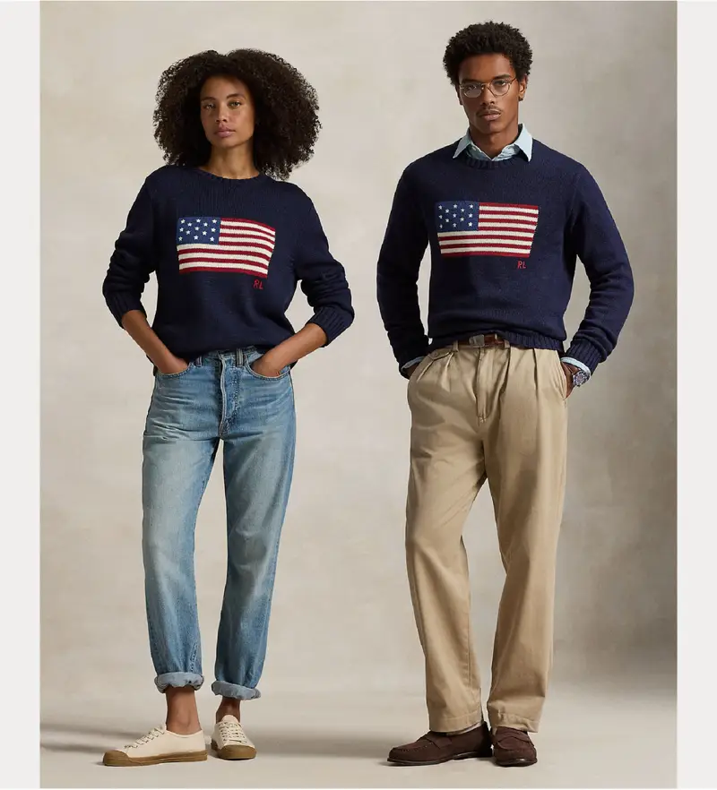 unisex 710718281006 Maglia con bandiera della Marina (M), Casual, Cotone, Navy