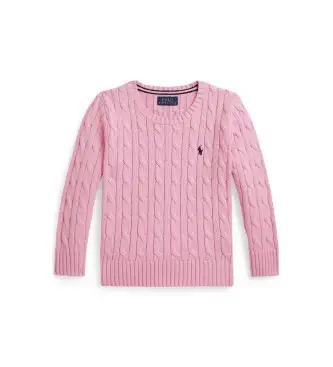 unisex per bambino 322702674513 Maglione in cotone lavorato a maglia rosa (5años=109/116cm), Casual, moda per bambini