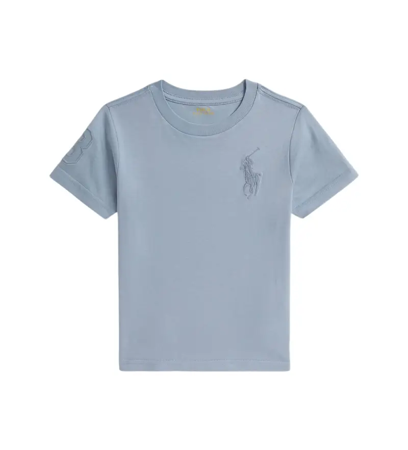 unisex per bambino 322832907505 Maglietta in maglia di cotone blu Big Pony (5años=109/116cm), Casual, Manica corta, moda