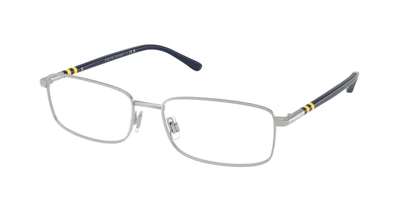 Uomo PH1235 9423 Montature da vista Metallo Argento Trasparente Squadrata Normale