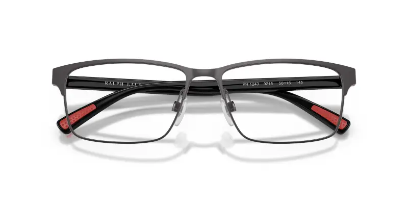 Uomo PH1243 9215 Montature da vista Metallo Grigio Trasparente Squadrata Normale miniatura 2