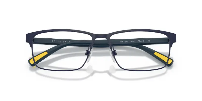 Uomo PH1243 9273 Montature da vista Metallo Blu Trasparente Squadrata Normale miniatura 2