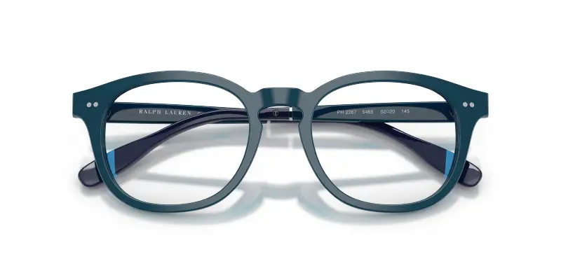 Uomo PH2267 5465 Montature da vista Acetato Blu Trasparente Squadrata Normale miniatura 2