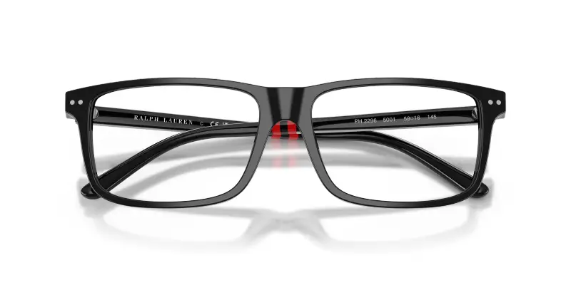 Uomo PH2296 5001 Montature da vista Acetato Nero Trasparente Squadrata Normale miniatura 2