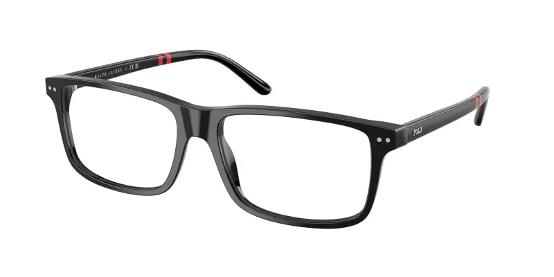 Uomo PH2296 5001 Montature da vista Acetato Nero Trasparente Squadrata Normale