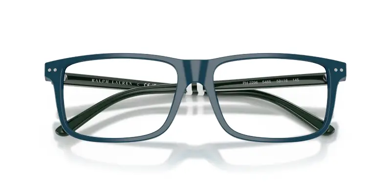 Uomo PH2296 5465 Montature da vista Acetato Blu Trasparente Squadrata Normale miniatura 2