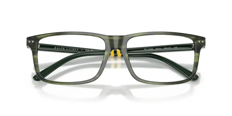 Uomo PH2296 6316 Montature da vista Acetato Verde Trasparente Squadrata Normale miniatura 2