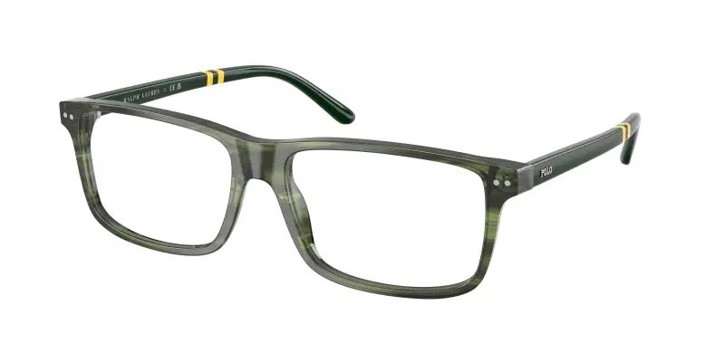 Uomo PH2296 6316 Montature da vista Acetato Verde Trasparente Squadrata Normale