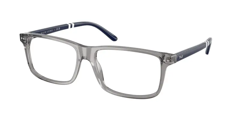 Uomo PH2296 6318 Montature da vista Acetato Grigio Trasparente Squadrata Normale
