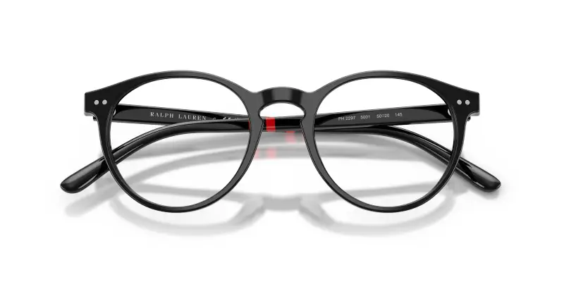 Uomo PH2297 5001 Montature da vista Acetato Nero Trasparente Rotonda Normale miniatura 2