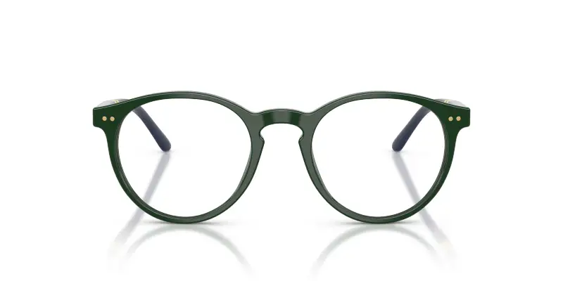 Uomo PH2297 6140 Montature da vista Acetato Verde Trasparente Rotonda Normale miniatura 3