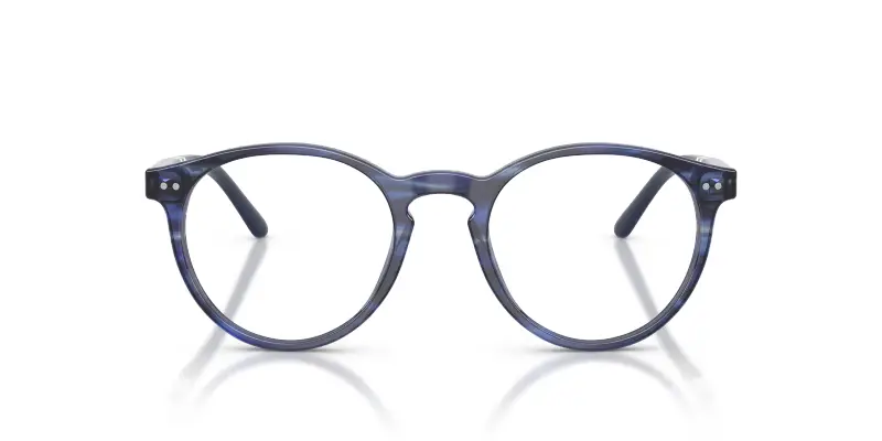 Uomo PH2297 6314 Montature da vista Acetato Blu Trasparente Rotonda Normale miniatura 3