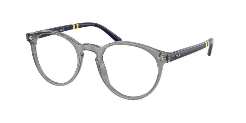 Uomo PH2297 6318 Montature da vista Acetato Grigio Trasparente Rotonda Normale