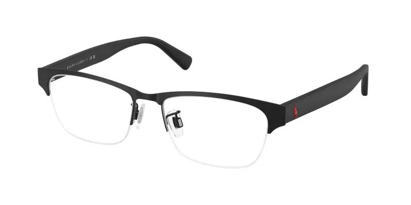 Uomo Polo Ralph Lauren PH1246D 9224 Montature da vista Metallo Nero Trasparente Pillow Normale