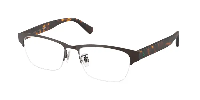 Uomo Polo Ralph Lauren PH1246D 9265 Montature da vista Metallo Marrone Trasparente Pillow Normale