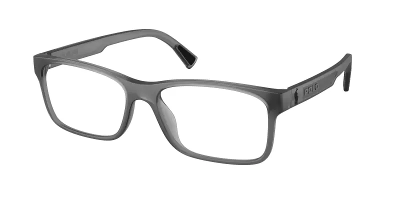 Uomo Polo Ralph Lauren PH2301U 6362 Montature da vista Iniettato Grigio Trasparente Squadrata Normale