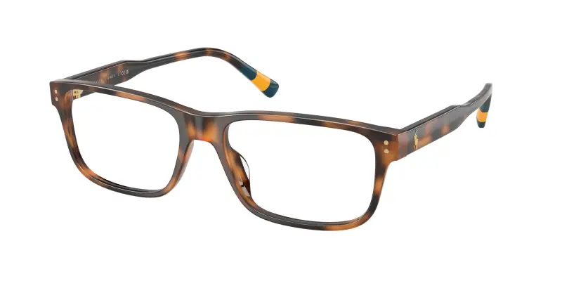 Uomo Polo Ralph Lauren PH2302U 5003 Montature da vista Acetato Tartaruga Trasparente Squadrata Normale