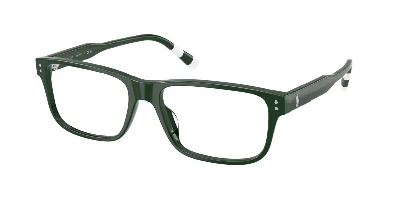 Uomo Polo Ralph Lauren PH2302U 6316 Montature da vista Acetato Verde Trasparente Squadrata Normale
