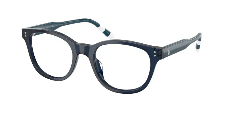 Uomo Polo Ralph Lauren PH2303U 6314 Montature da vista Acetato Blu Trasparente Squadrata Normale