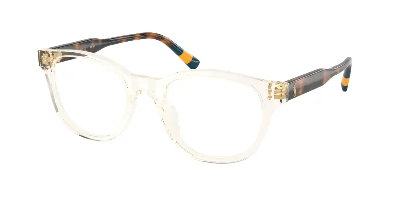 Uomo Polo Ralph Lauren PH2303U 6357 Montature da vista Acetato Giallo Trasparente Squadrata Normale