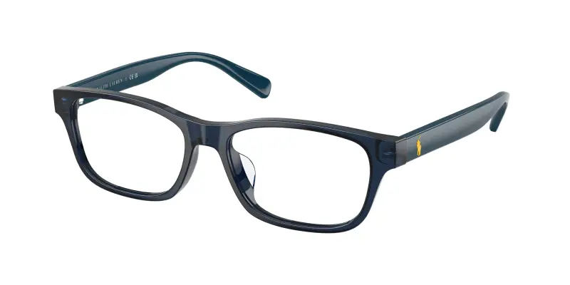 Uomo Polo Ralph Lauren PH2306D 5465 Montature da vista Acetato Blu Trasparente Pillow Normale