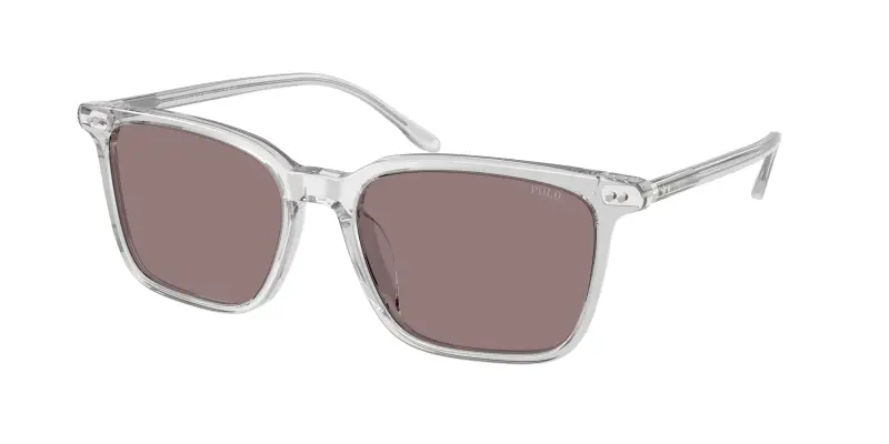 Uomo Polo Ralph Lauren PH4194U 59587N Occhiali da sole Acetato Grigio Viola Squadrata Normale