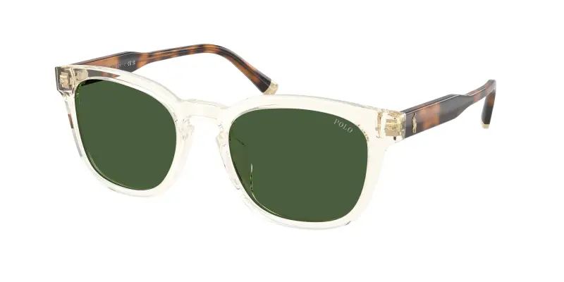 Uomo Polo Ralph Lauren PH4242U 635771 Occhiali da sole Acetato Giallo Verde Squadrata Normale
