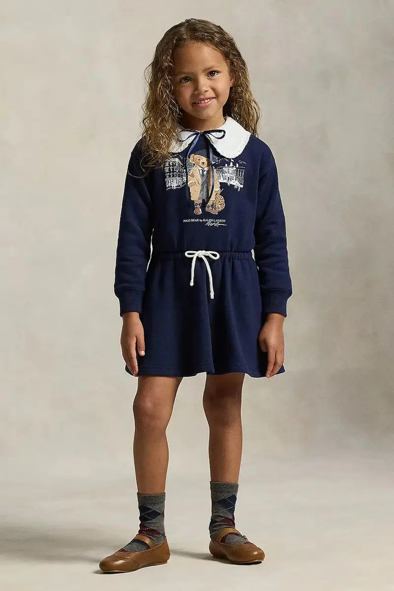 vestito bambina colore blu navy 312979035001 miniatura 4