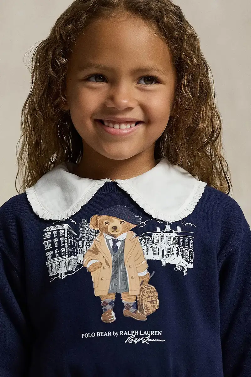 vestito bambina colore blu navy 312979035001 miniatura 5