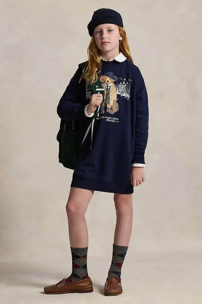 vestito bambina colore blu navy 313979036001