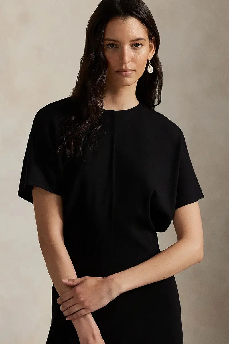 vestito con lana colore nero 211971763 miniatura 4