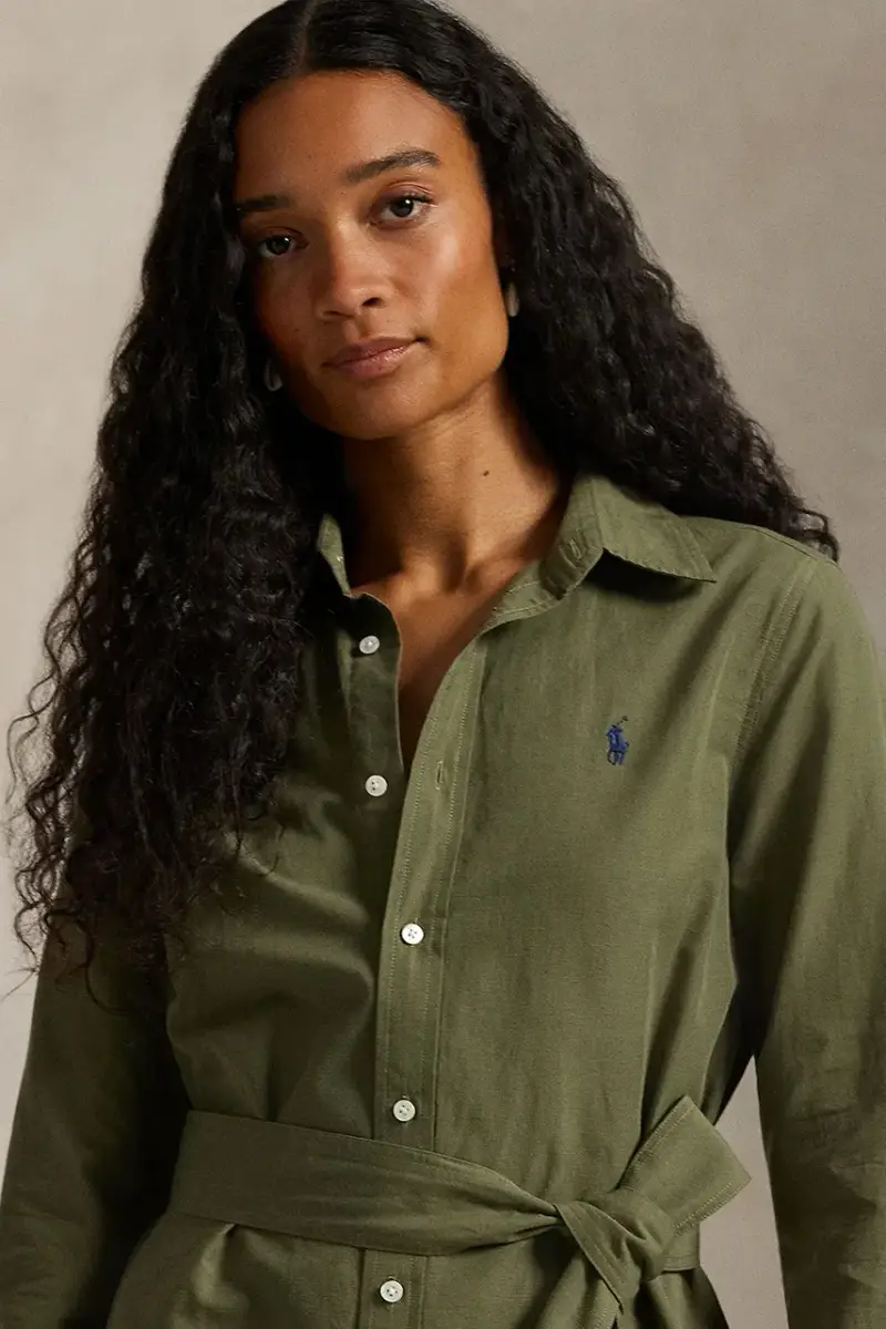 vestito con lino colore verde 211A96346 miniatura 4