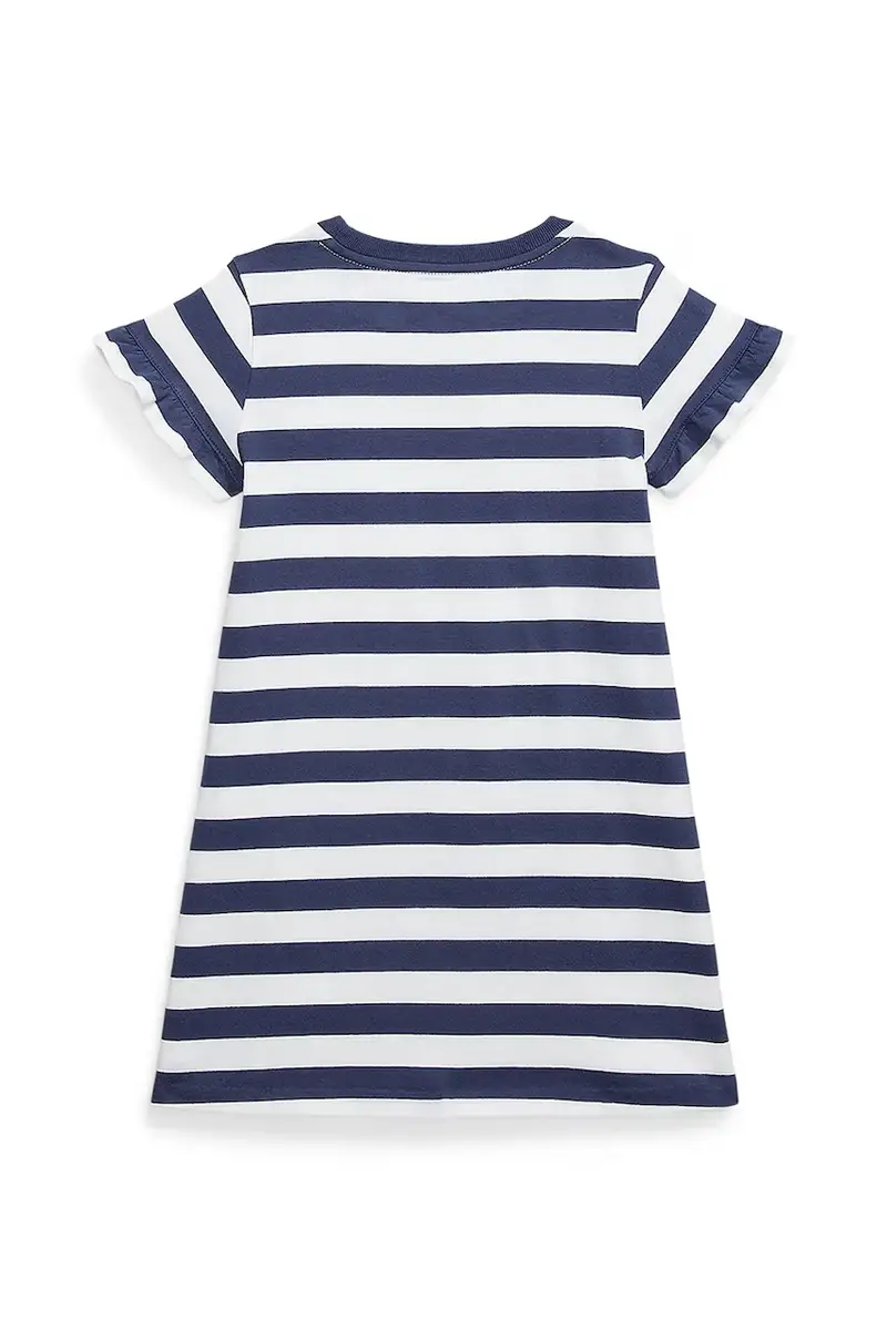 vestito di cotone bambina colore blu navy 312965227001 miniatura 2