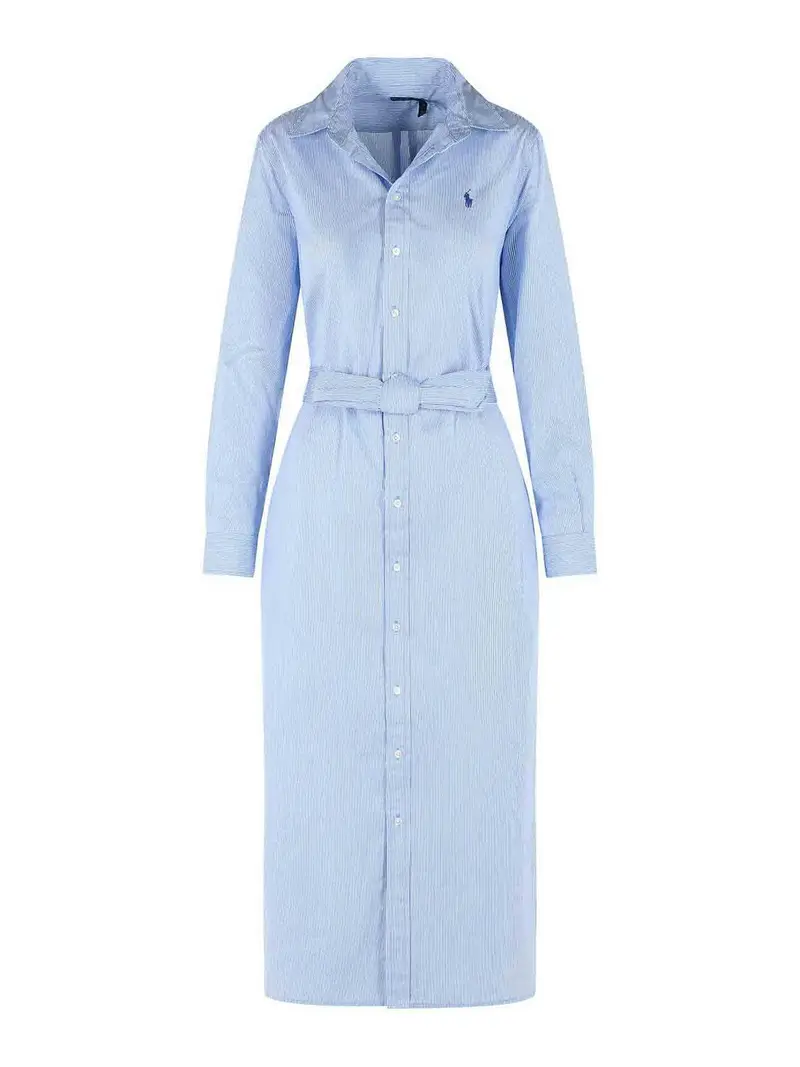 Vestito in cotone azzurro