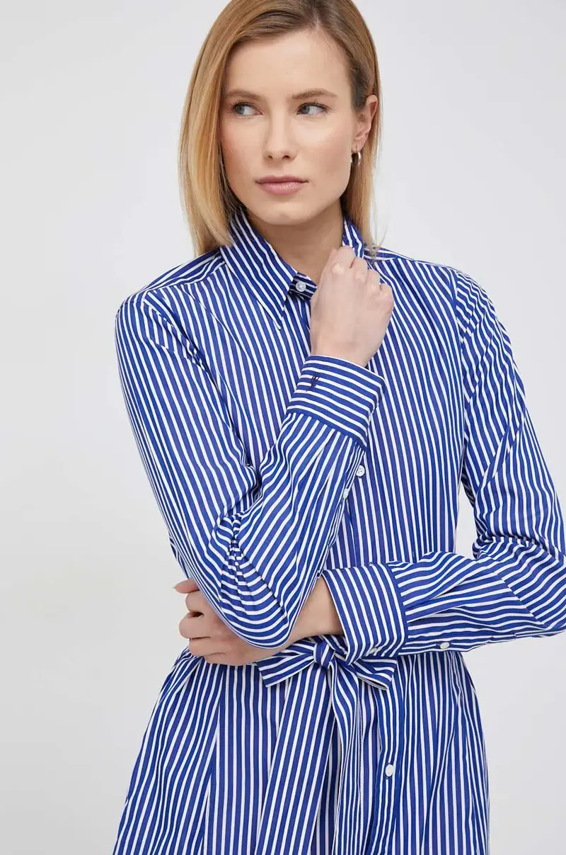 vestito in cotone Blu miniatura 2